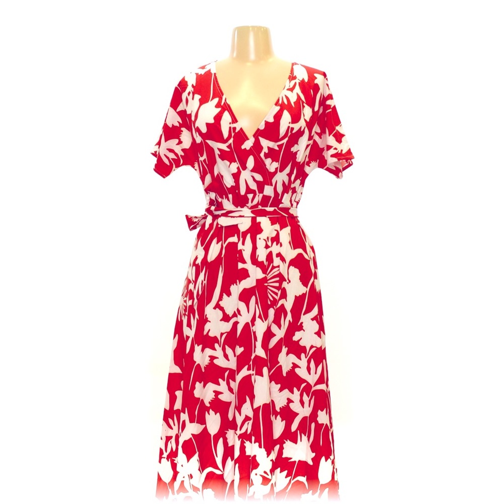 SHEIN faux wrap maxi dress S/M